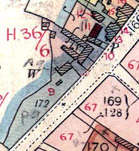 Properties in The Avenue annotated for the 1927 rating valuation survey